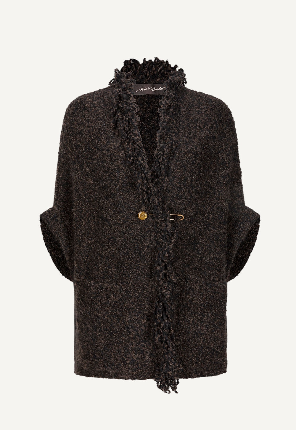 Antonia Zander Folina Cape aus Bouclé Alpaca Blend, Produktansicht
