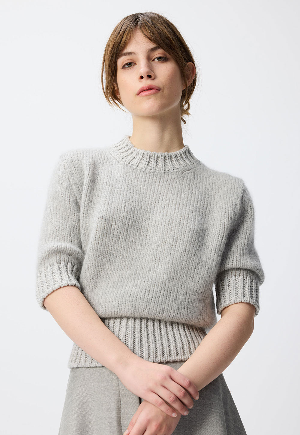 Antonia Zander Pellia Pullover cashmere knit detail.