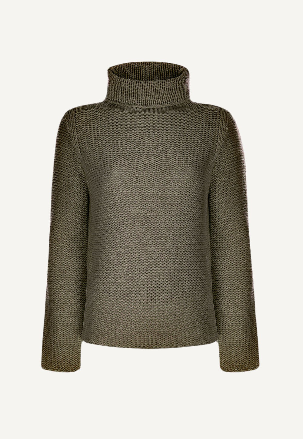 Antonia Zander Madita Sweater in olive, product view.