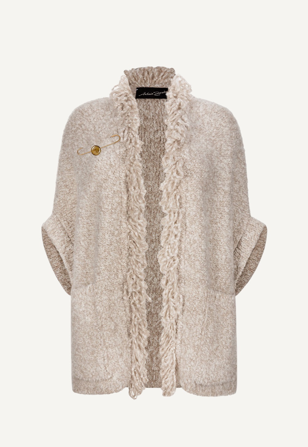 Antonia Zander Folina Cape in bouclé Alpaca Blend, product view