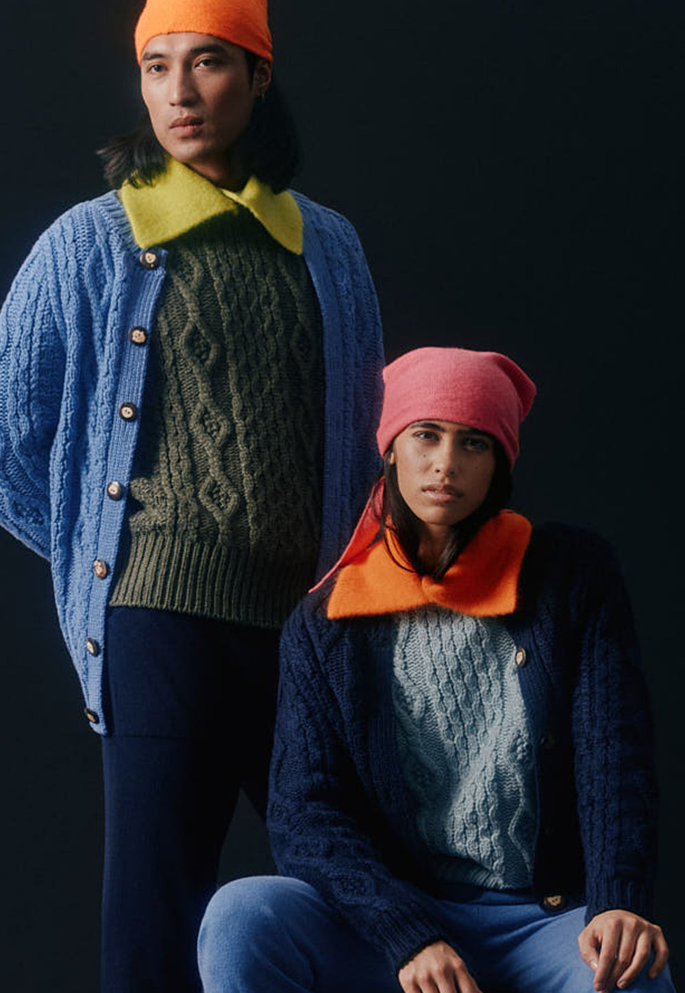 Antonia Zander Nana Collo Nuage cashmere-silk statement collar, editorial look.