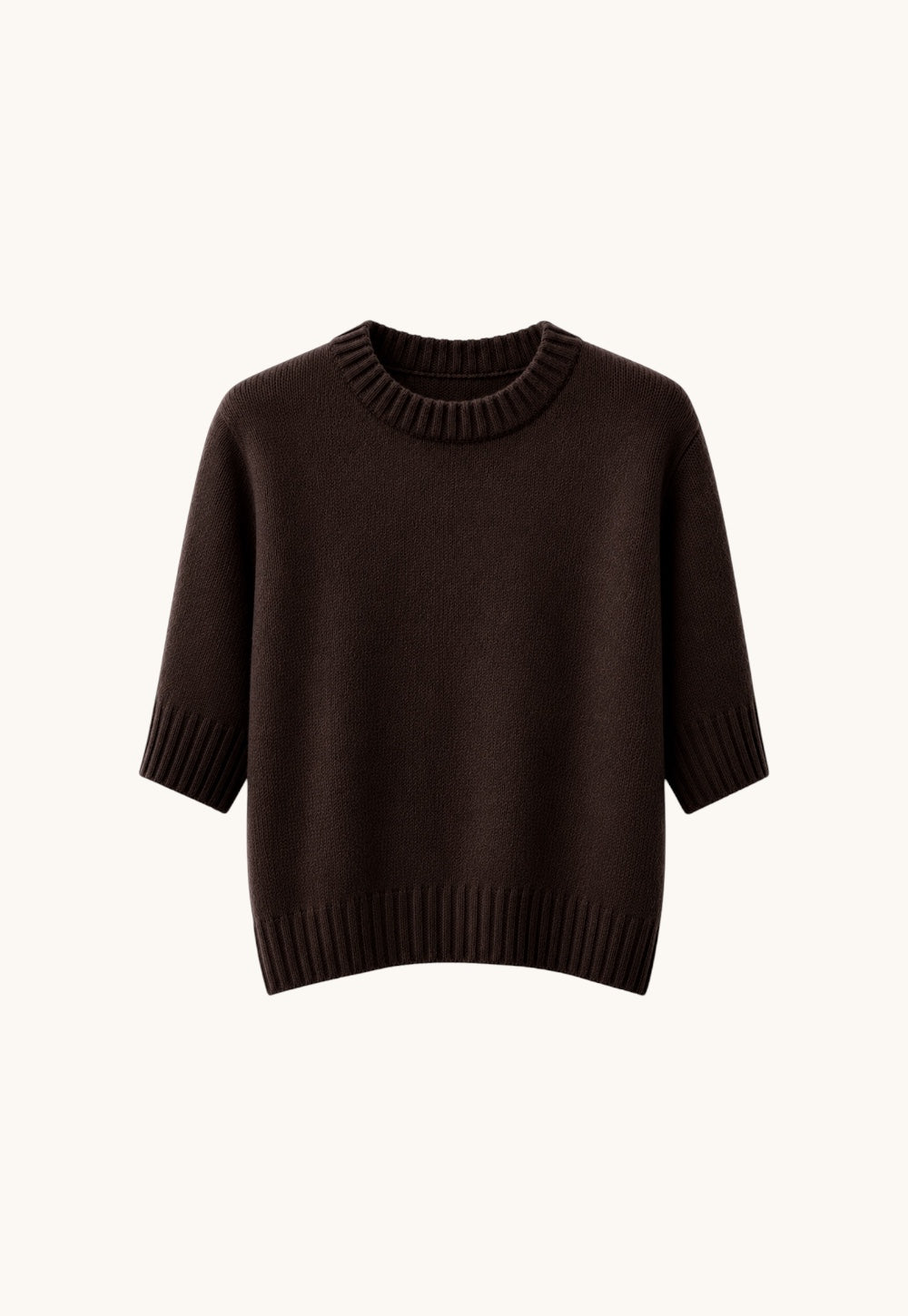 Antonia Zander Niki Cashmere Tee in fluffy cashmere-silk knit.