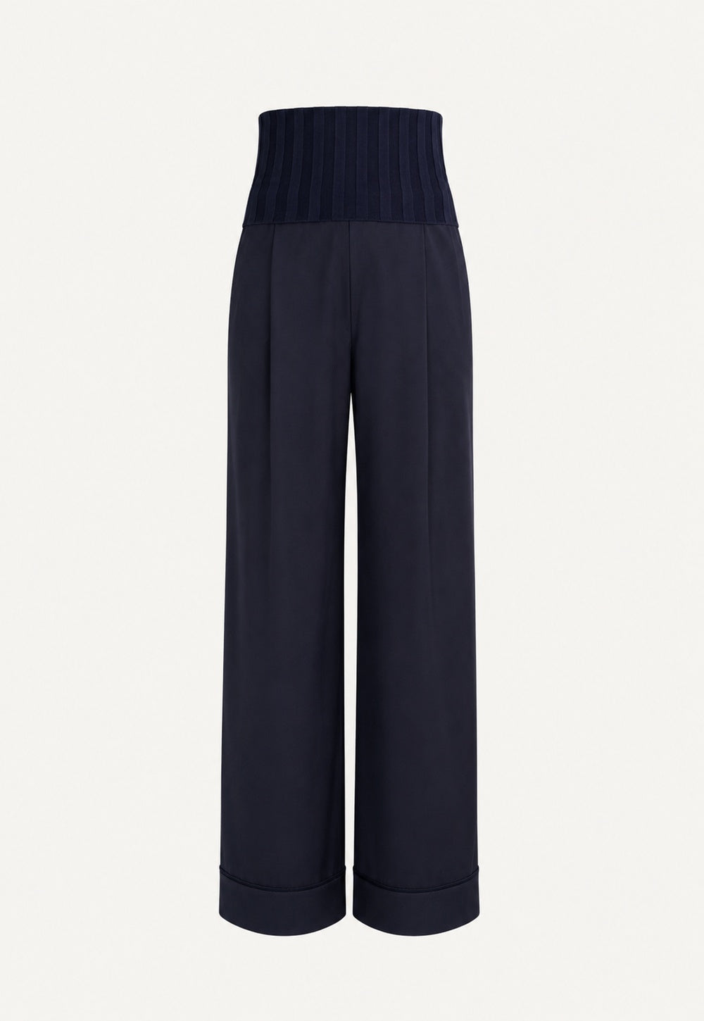 Raya Pant Suit in navy by Antonia Zander, styled view.