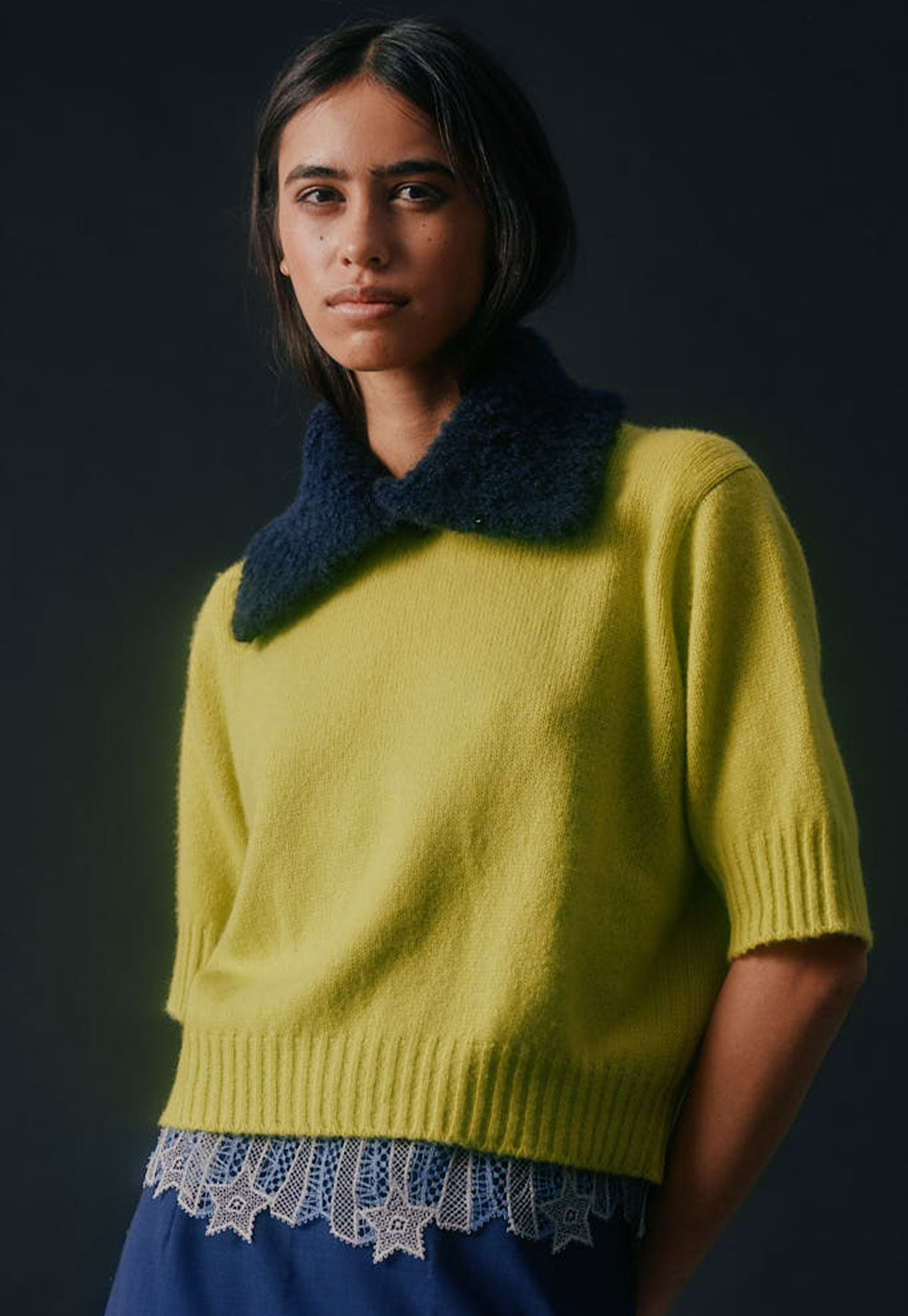 Antonia Zander Tiara Collo cashmere alpaca blend knit collar